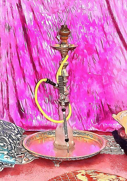 Exotic Oriental Hookah Pipe by Dorothy Berry-Lound