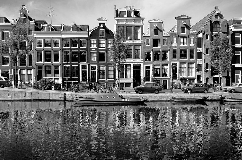 Grachtenpanden Amsterdam, Pays-Bas par Roger VDB
