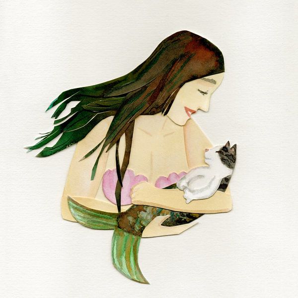 Mermina et Mermomma, enlacées par Karolina Grenczyk