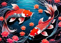 Koi-Fisch-Malerei