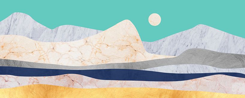 Organische Landschaft 2 von Vitor Costa