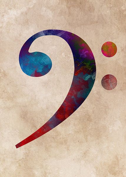 Bassschlüssel von JBJart Justyna Jaszke