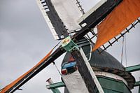 Moulin Zaanse Schans en gros plan