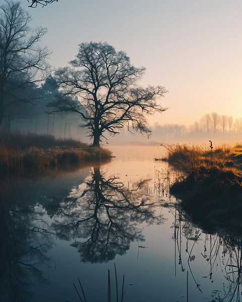 Morning fog by fernlichtsicht