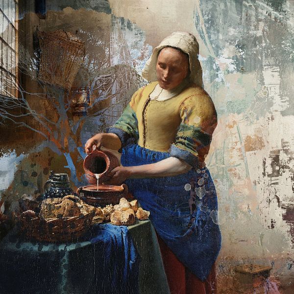 Die Milchmagd | nach einem Werk von Johannes Vermeer von MadameRuiz