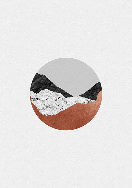 Cuivre géométrique III par Orara Studio