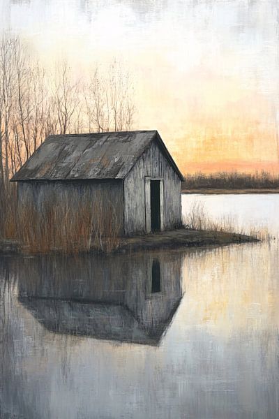 Verlassene Hütte bei Sonnenaufgang von Imperial Art House