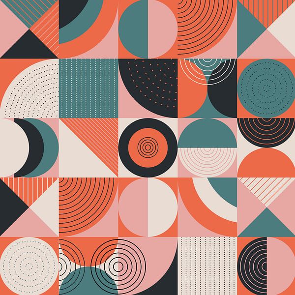 Mid Century Skandinavien Rost von Mad Dog Art