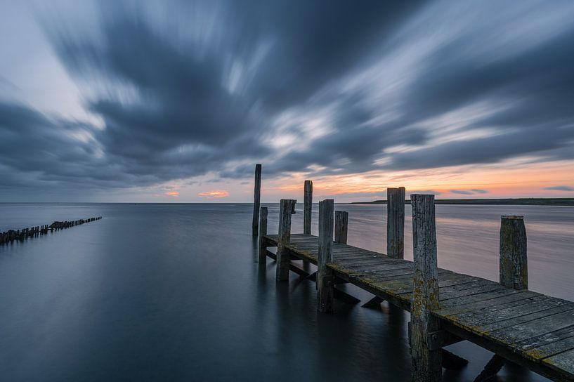 Steg bei Sonnenaufgang. von Laurents ten Voorde