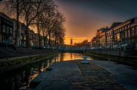 Weerdsluis op de koude winterochtend.