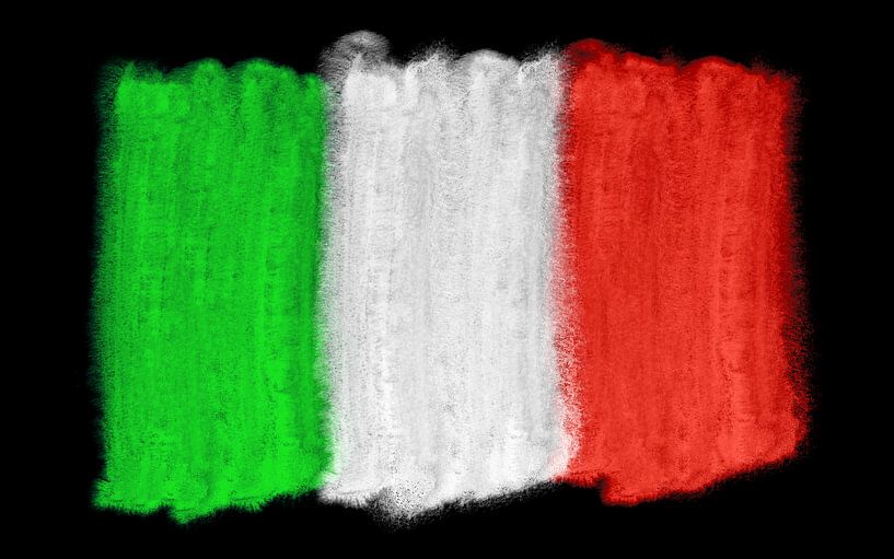 Symbolische Nationalflagge Italiens von Achim Prill