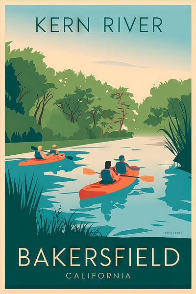 Bakersfield, California by Poster Art Shop