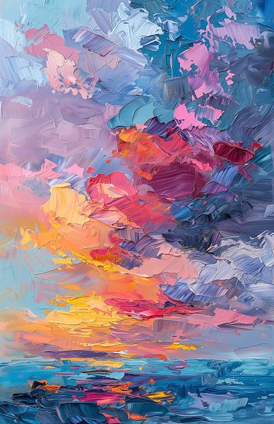 Feuriger Himmel von Color Square