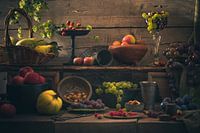 Ernte des herbstlichen Gartens