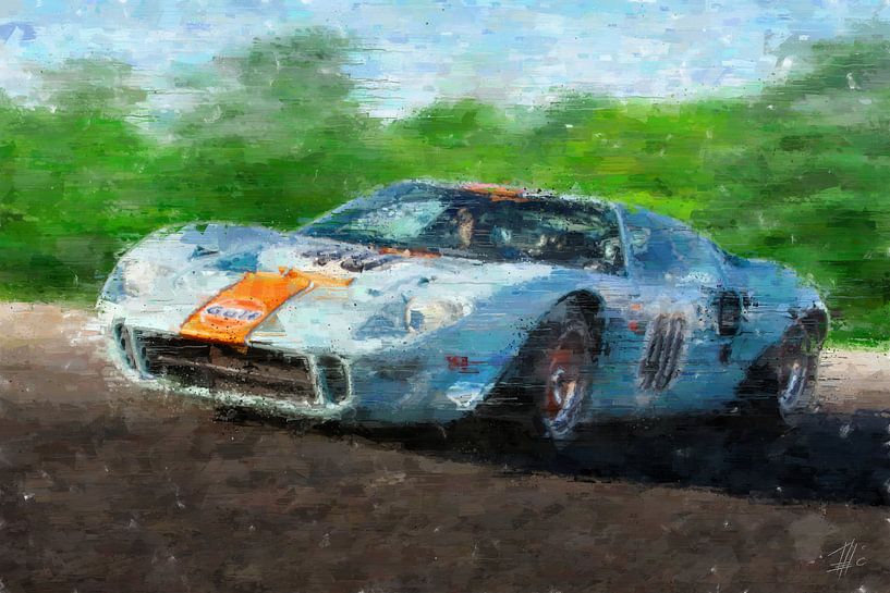 Ford GT40 Gulf by Theodor Decker