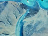 Farben des Wassers, Solebecken des Geothermalfelds Cerro Prieto