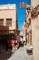 Eine Straße in Marrakesch