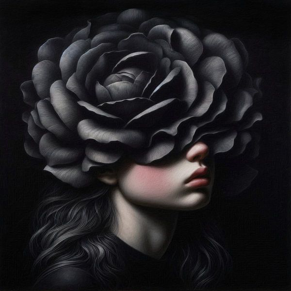 Black Flower Girl par J.O. Han