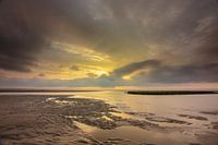 Golden sunset on Ameland
