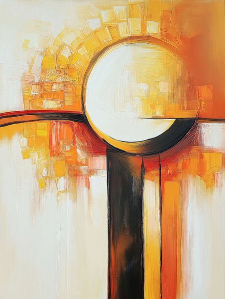 Abstract orange by Bert Nijholt