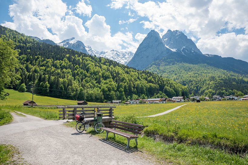 bike tour from Garmisch to Grainau at springtime, upper bavaria by SusaZoom