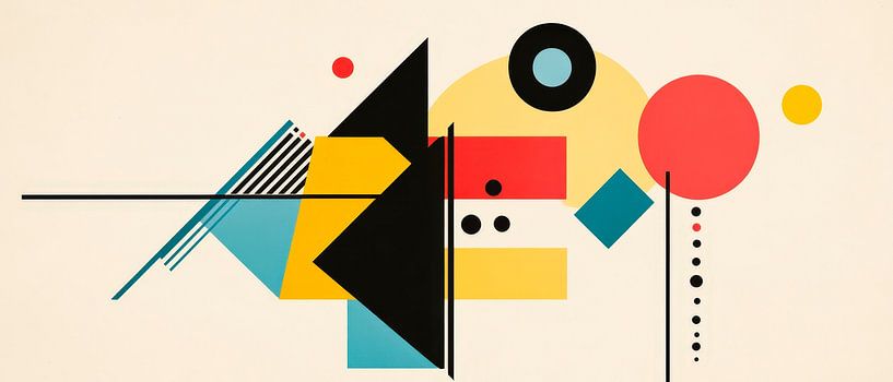 Composition géométrique abstraite par Poster Art Shop