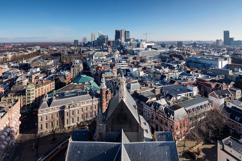 aerial view on the city centre of The Hague by gaps photography