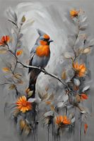 Orange Bird 1.7 Gemälde