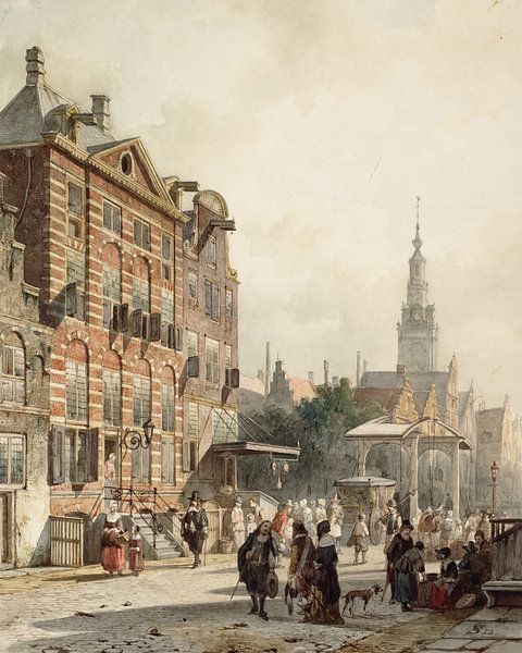 Wohnhaus von Rembrandt van Rijn, unbekannter Künstler von Schilderijen Nu