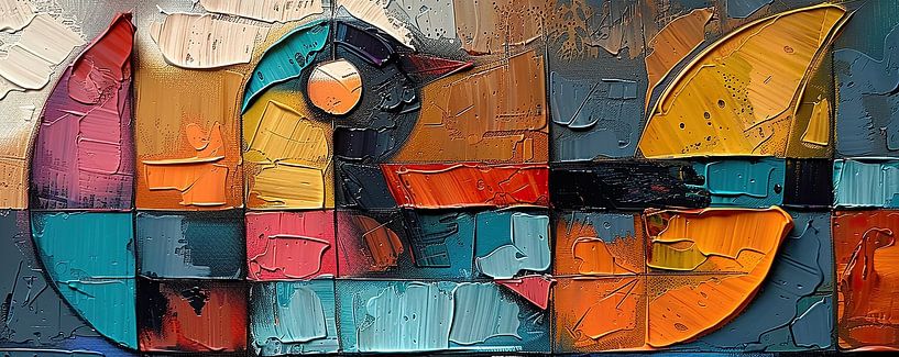 Bird Dance von Abstraktes Gemälde