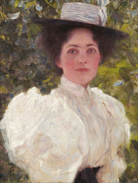 Mädchen im Laub, Gustav Klimt - 1896 von Het Archief