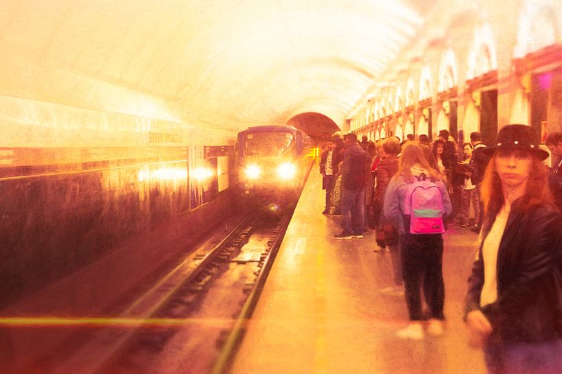 Metro in the morning by Rene van Heerdt