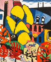 Trees (ca.1912-1914) painting by Henry Lyman Sayen.