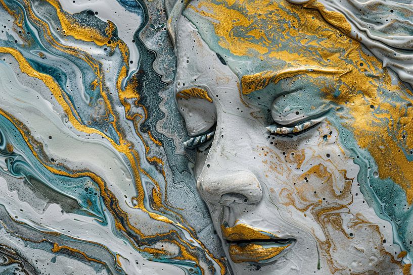 painterly spiritual portrait by Egon Zitter