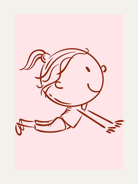 Glückliches Mädchen von @Unique