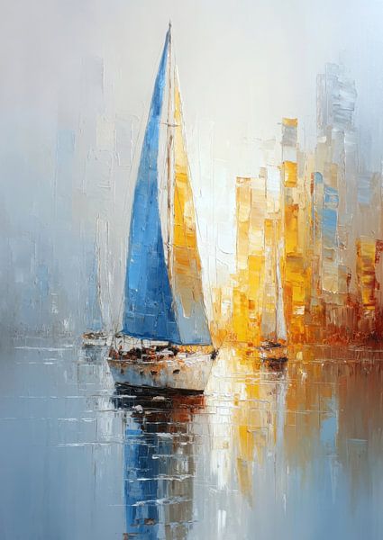 Segeln vor Skyline von Niklas Maximilian