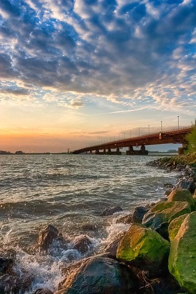 Ponts - Le pont de Moerdijk vu de Dordt Biesbosch par Kees Dorsman