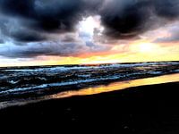 Sonnenuntergang Søndervig, Dänemark