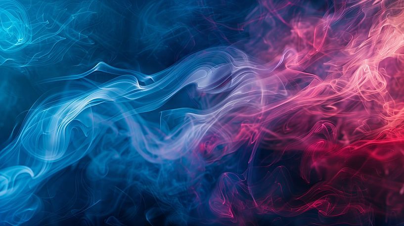 Colourful smoke on a dark background by de-nue-pic