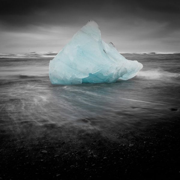 Cimetière de blocs de glace - Islande par Arnold van Wijk
