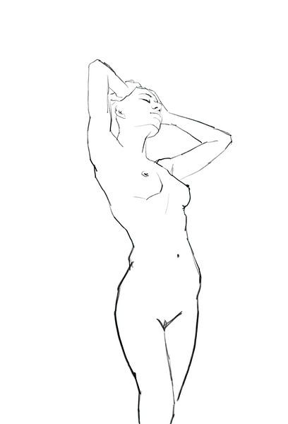 Nude drawing. by Michael Kremer