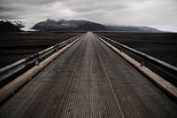 Brug over zandvlakte Skeiðarársandur, IJsland