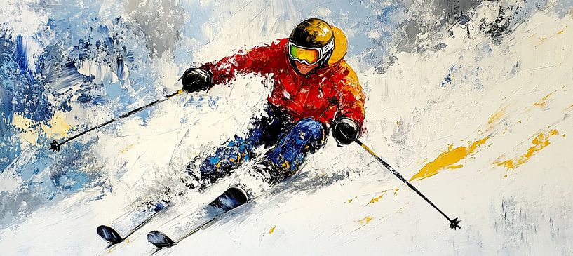 Schneesport Skifahren von OMG Art