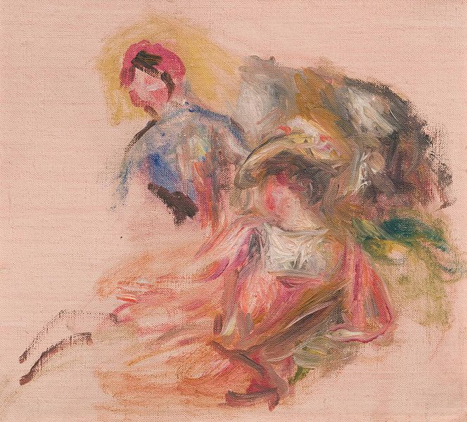 Pierre-Auguste Renoir, Das Gespräch (Studie), um 1890 von Atelier Liesjes