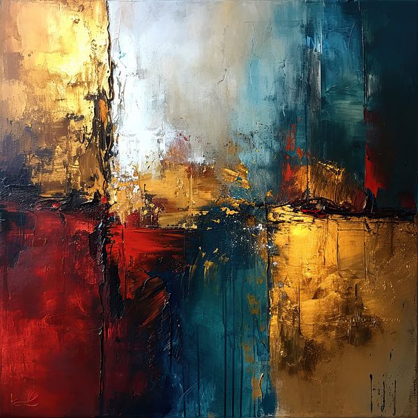Metallic Gold Contrast by ARTEO Paintings