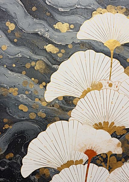 Abstract Gold Decor by Morgan