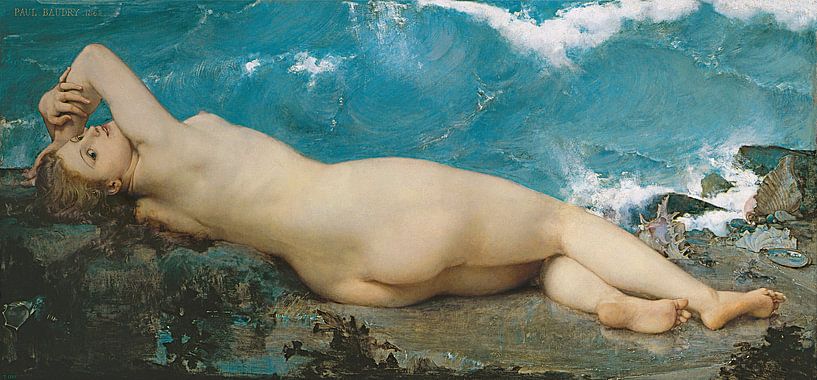 Naked pearl and the wave, Paul Baudry - 1862 by Atelier Liesjes