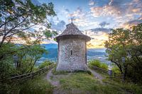 Sonnenuntergang auf der Burg
