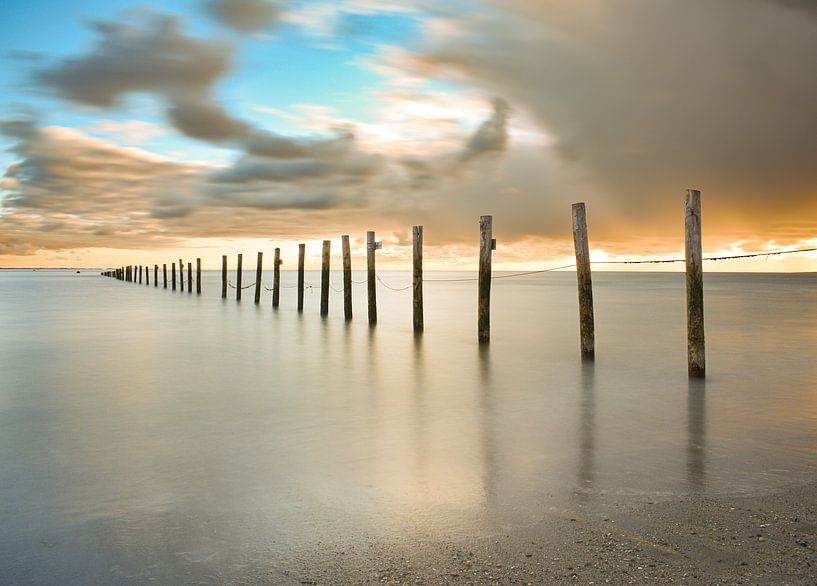 Long exposure threatening air above Maasvlakte beach by By Marjolein Design