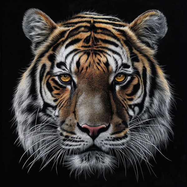 Porträt eines Tigers von Bert Nijholt